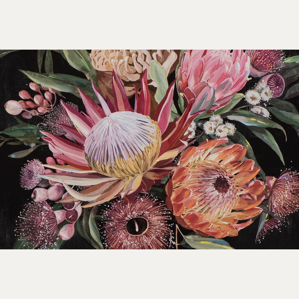 Sisustustaulu Flower bouquet on dark background