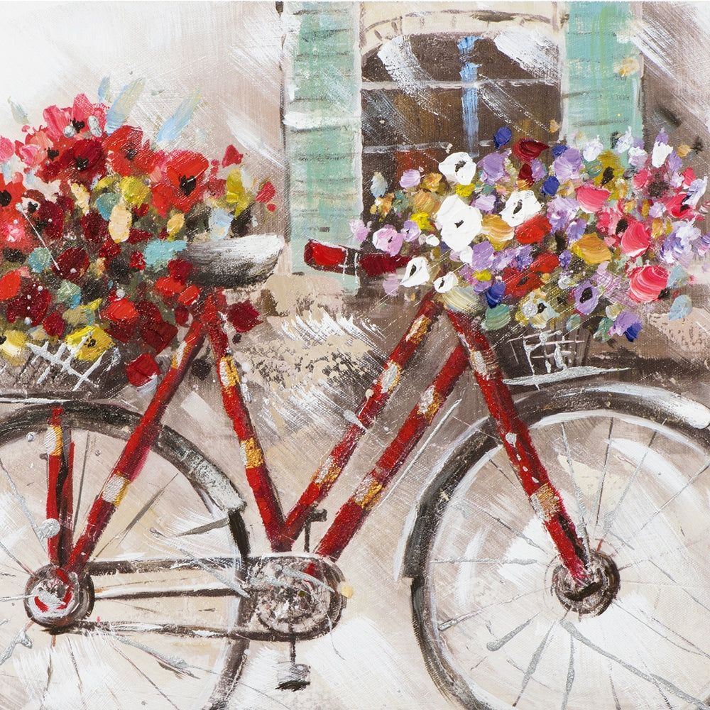 Sisustustaulu Flower power bicycle