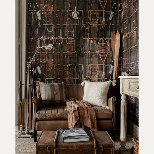 Kuvatapetti Vintage Skiing