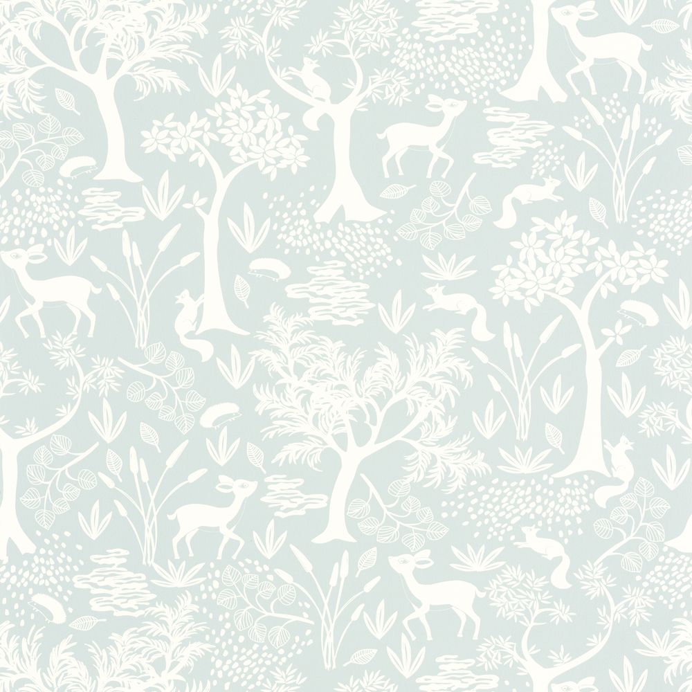 Tapetti Poetic Forest Bleu Ciel 0,53x10,05m