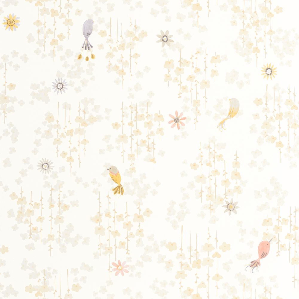 Tapetti Tropical Birds Naturel 0,53x10,05m