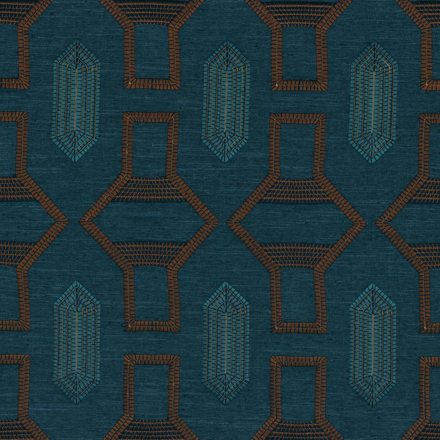 Kangas Tali Cognac / bleu sarcelle