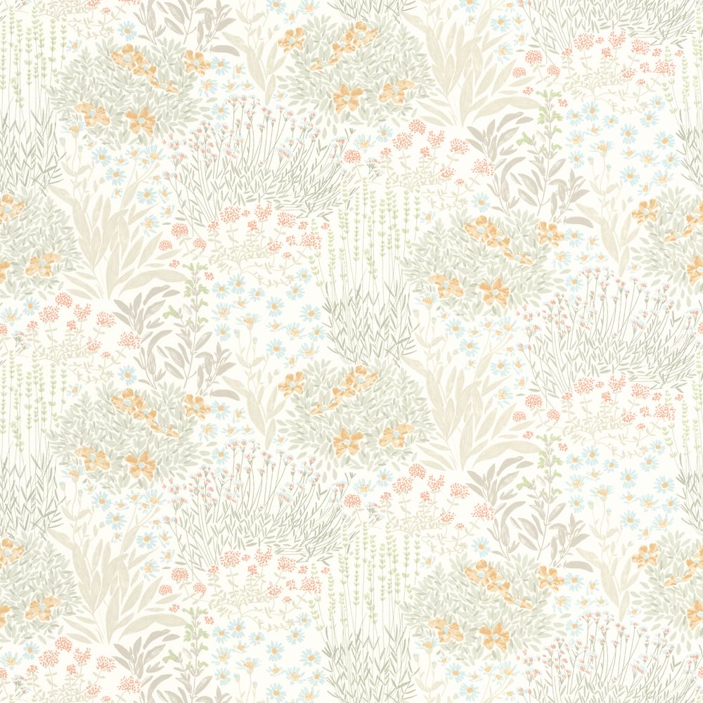 Tapetti Flowered Grove Vert Amande 0,53x10,05m