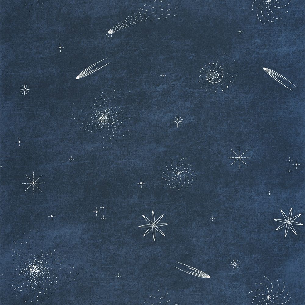 Tapetti Ciel Etoile Bleu Nuit Phosphoresecent 0,53x10,05m