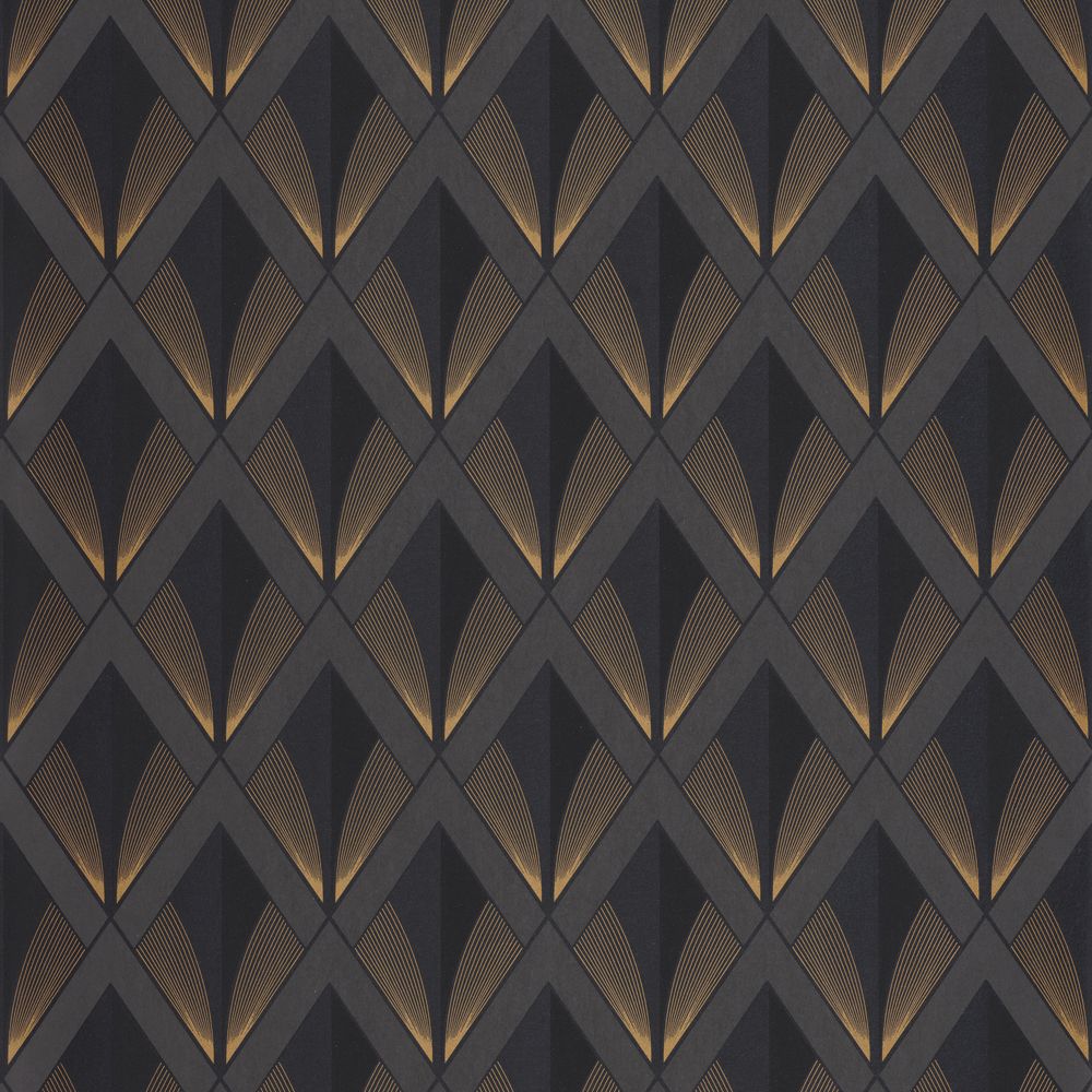 Tapetti Chrysler Noir Reglisse 0,53x10,05m