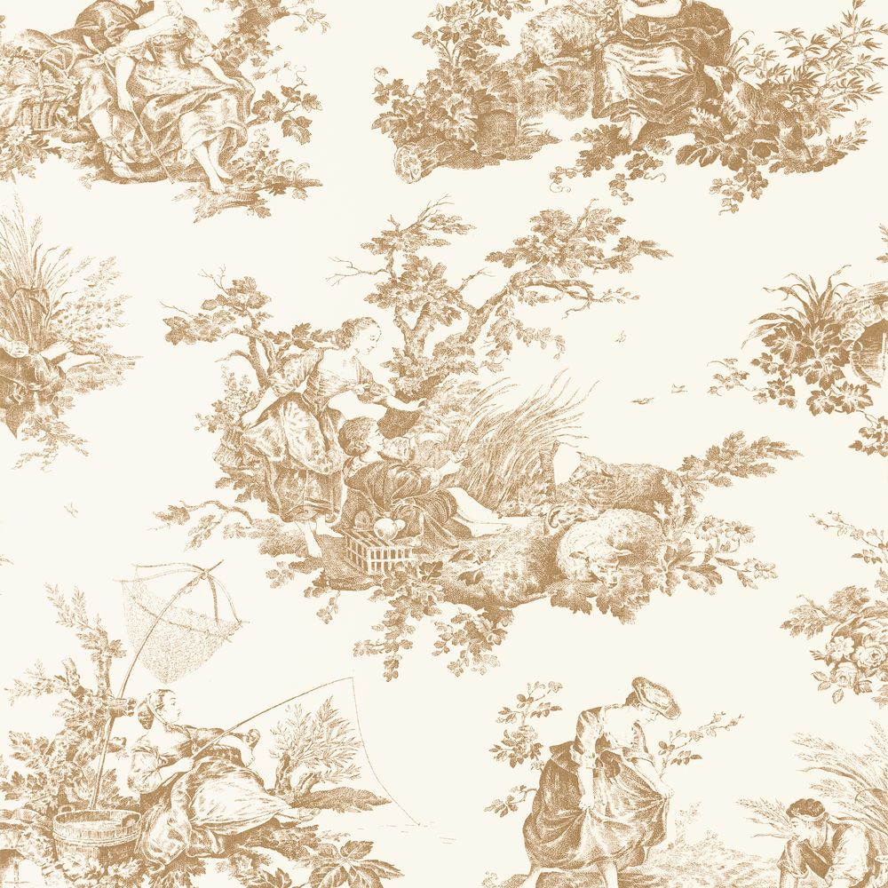 Tapetti Scene D'Été Camel 0,53x10,05m