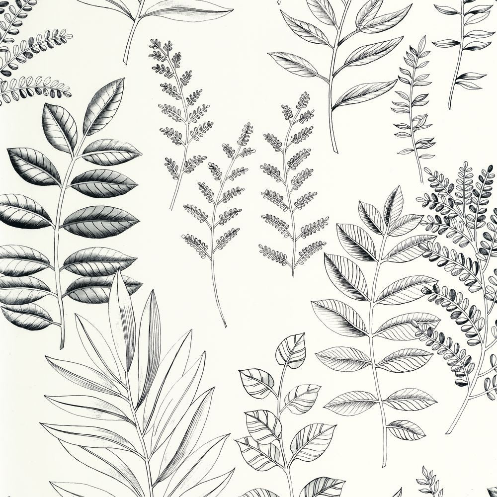 Tapetti Florium Noir Blanc 0,53x10m