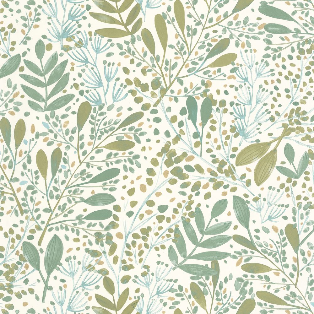 Tapetti Joy Vert Mousse Or 0,53x10,05m