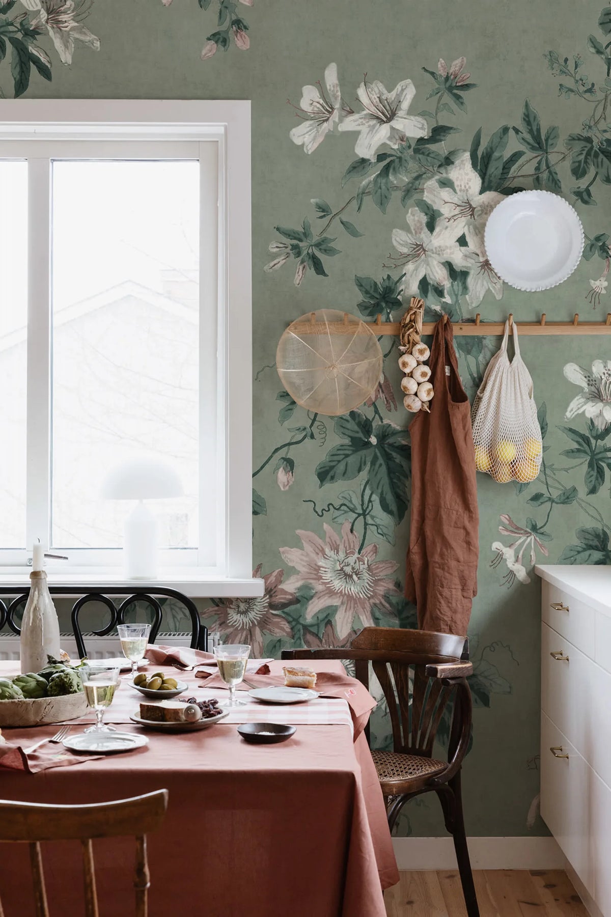 Tapetti Faded Passion, Sage Green