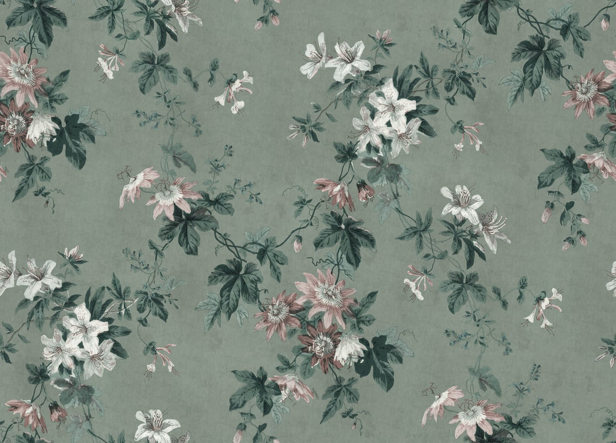 Tapetti Faded Passion, Sage Green