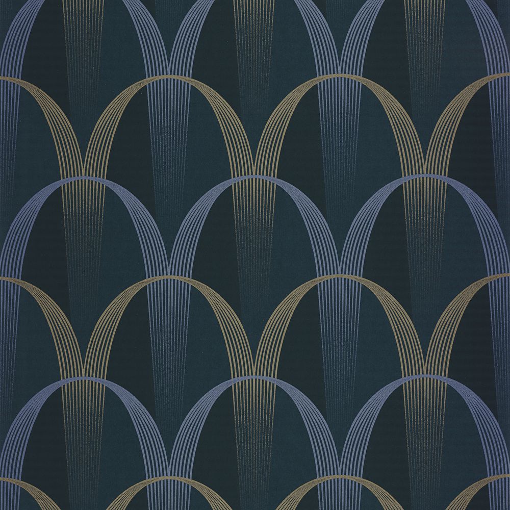 Tapetti Entree Des Artistes Bleu Outremer Mordore 0,53x10,05m