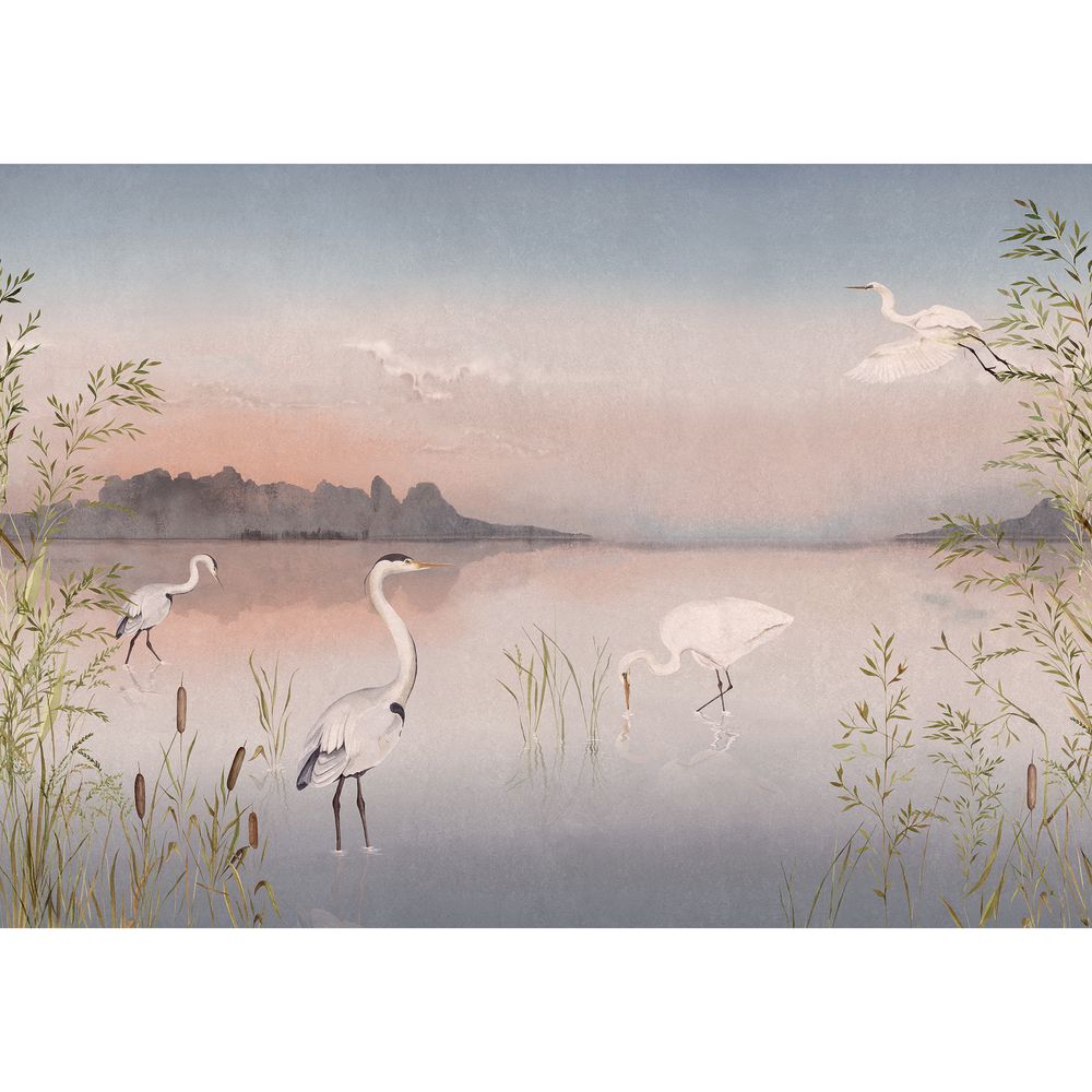 Tapetti Marais Sauvage_M Rose Crepuscule 400X280 cm