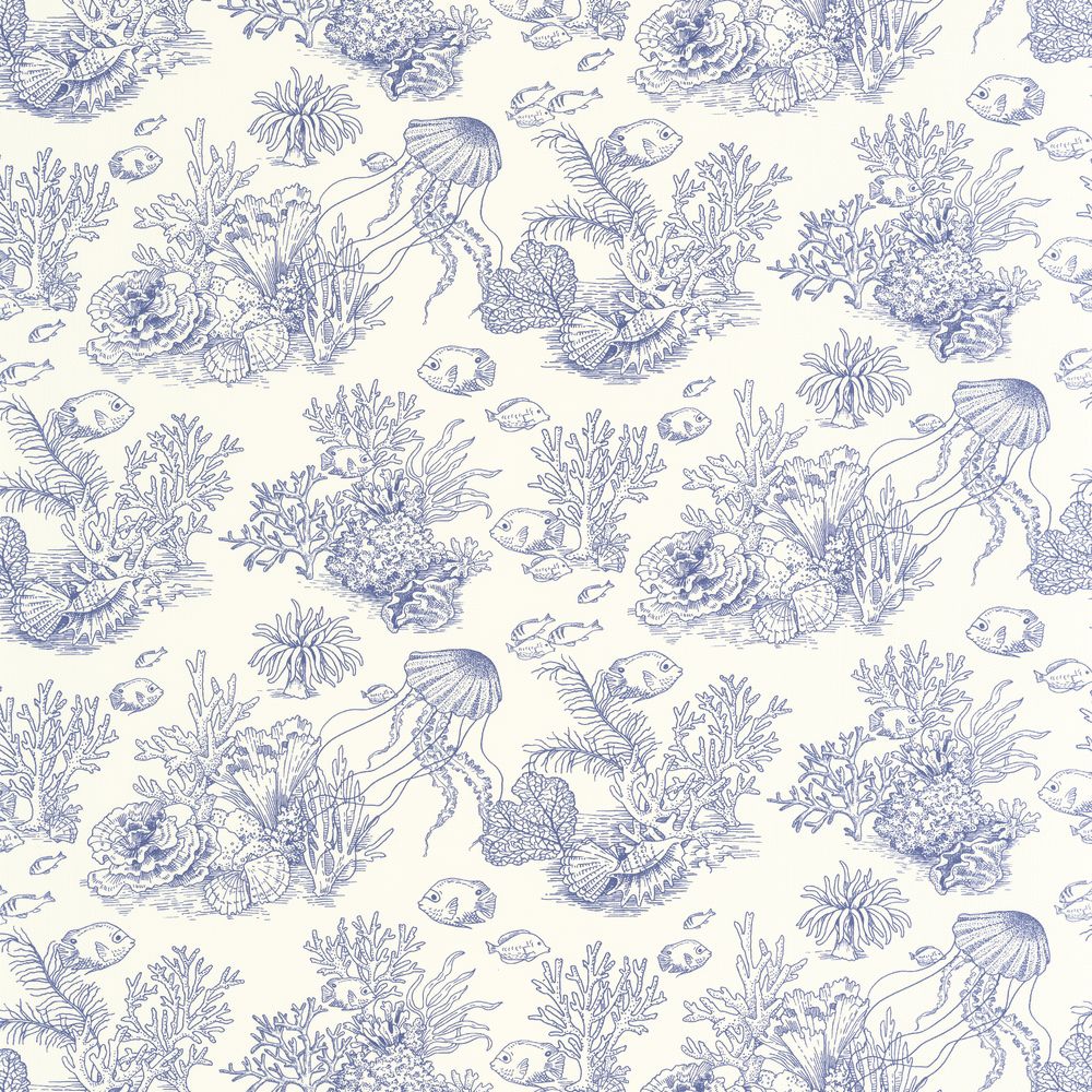 Tapetti Côte Sauvage Bleu Outremer 0,53x10,05m