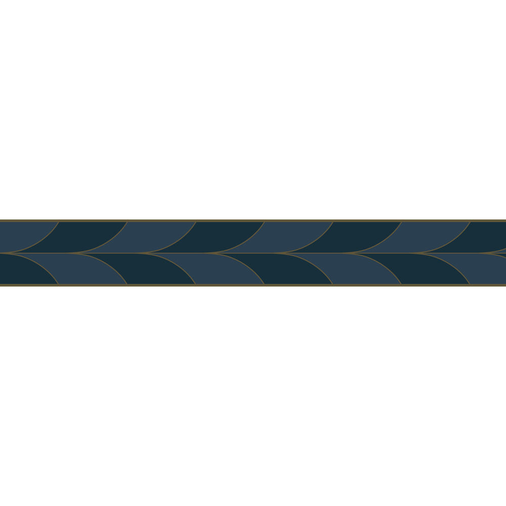 Boordi La Festive Bleu Petrole 0,05x6m