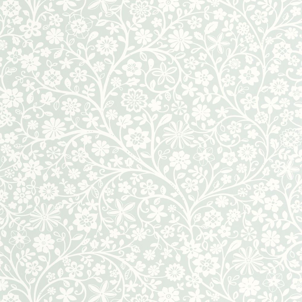 Tapetti Poetic Flowers Bleu Doux 0,53x10,05m