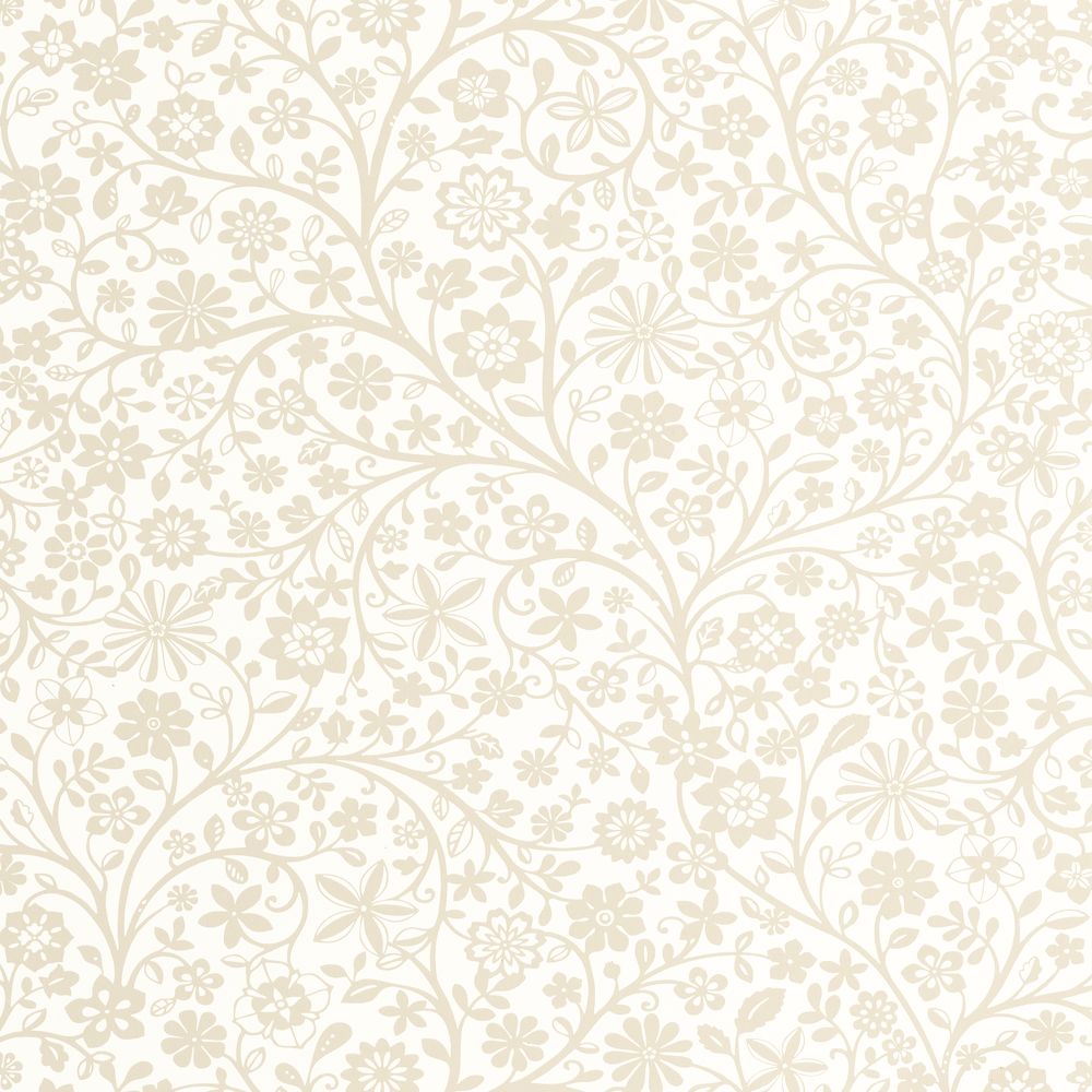 Tapetti Poetic Flowers Naturel 0,53x10,05m