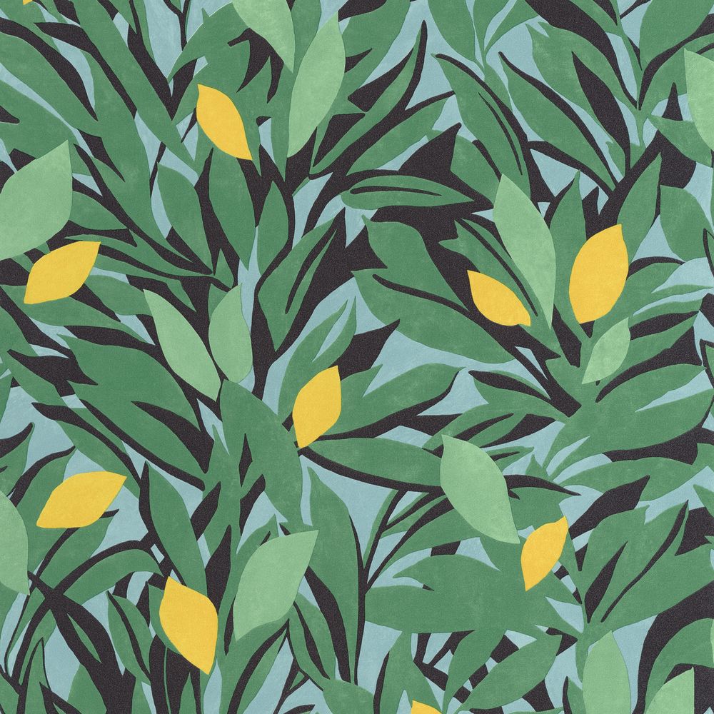 Tapetti Cassis Vert Feuille Jaune 0,53x10,05m