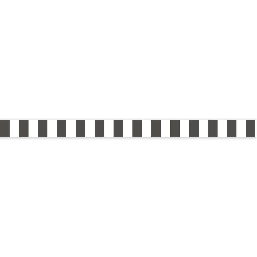 Boordi La Retro Blanc Noir Fusain 0,02x6m