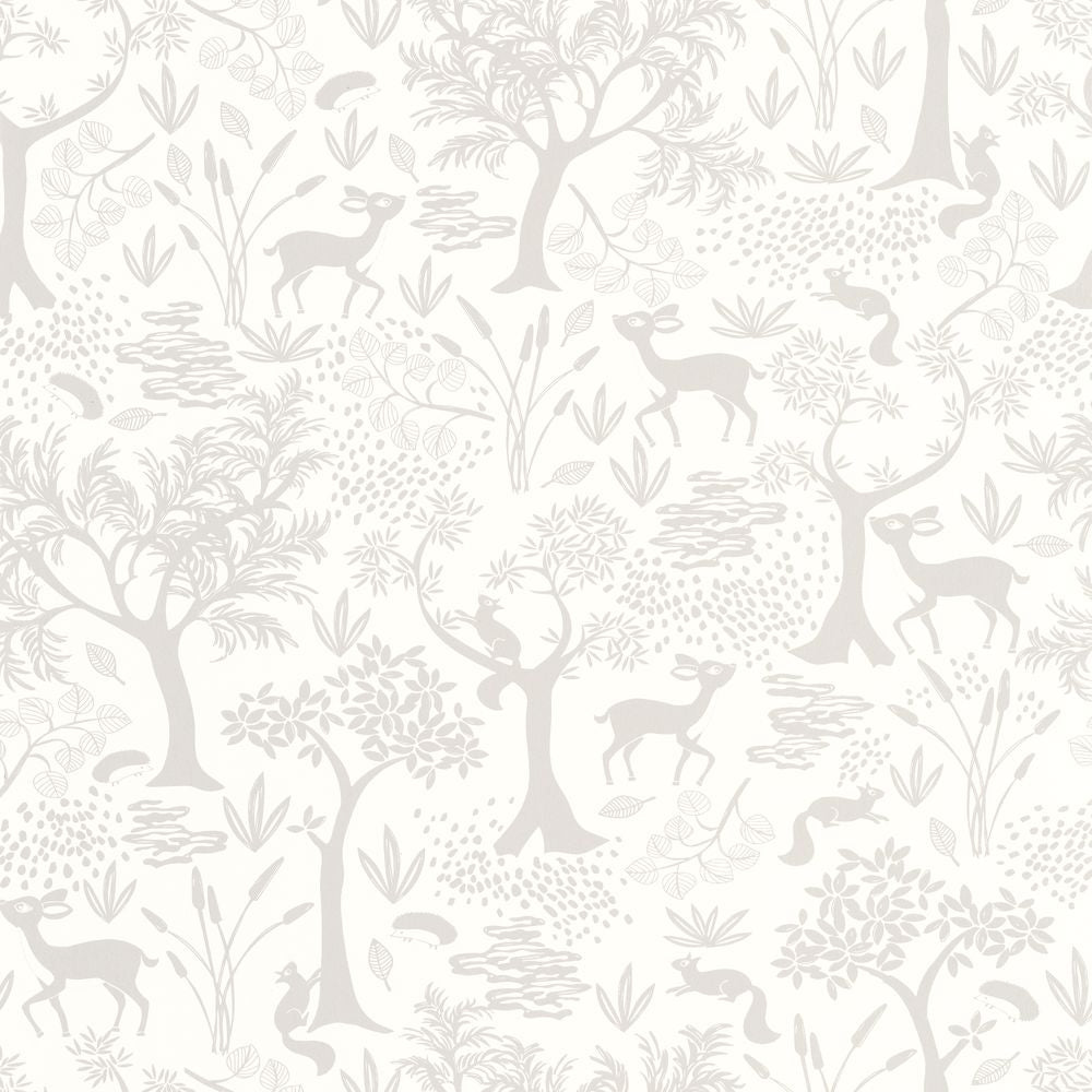 Tapetti Poetic Forest Gris Duvet 0,53x10,05m