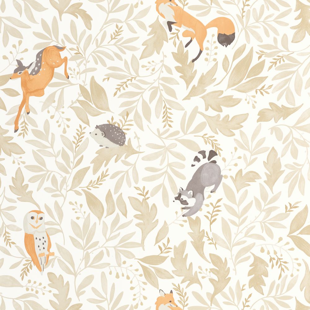 Tapetti Balade En Foret Beige 0,53x10,05m