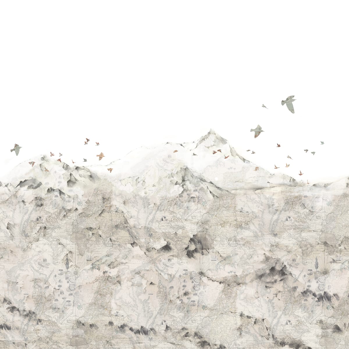 Tapetti Paper Mountains 400x280
