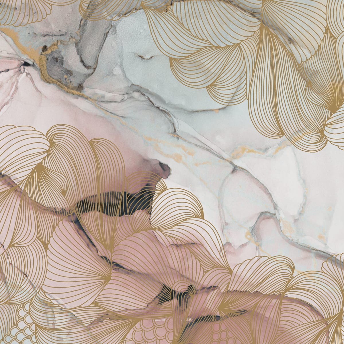 Tapetti Opulence, Pink Marble 300x280