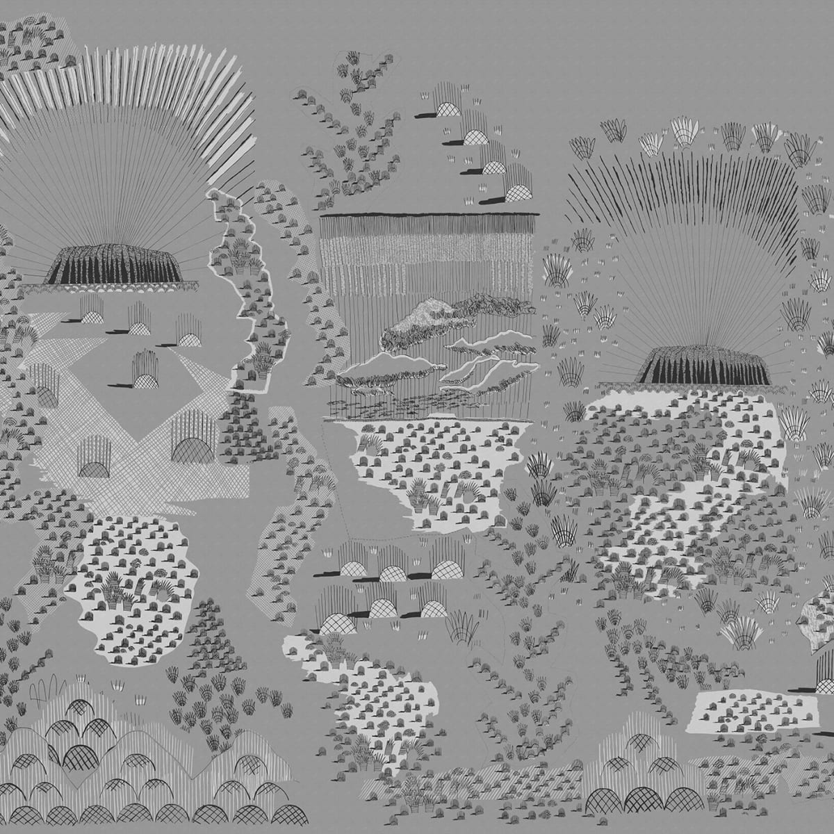 Tapetti Ayers Rock, Graphite 400x280