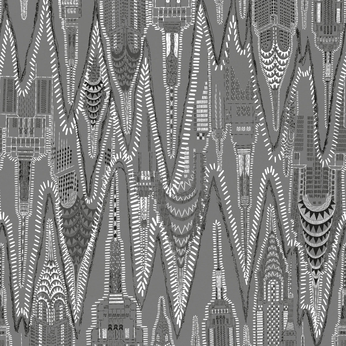 Tapetti Manhattan, Graphite 200x280