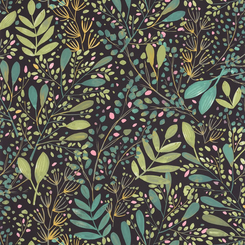 Tapetti Joy Vert Noir 0,53x10,05m