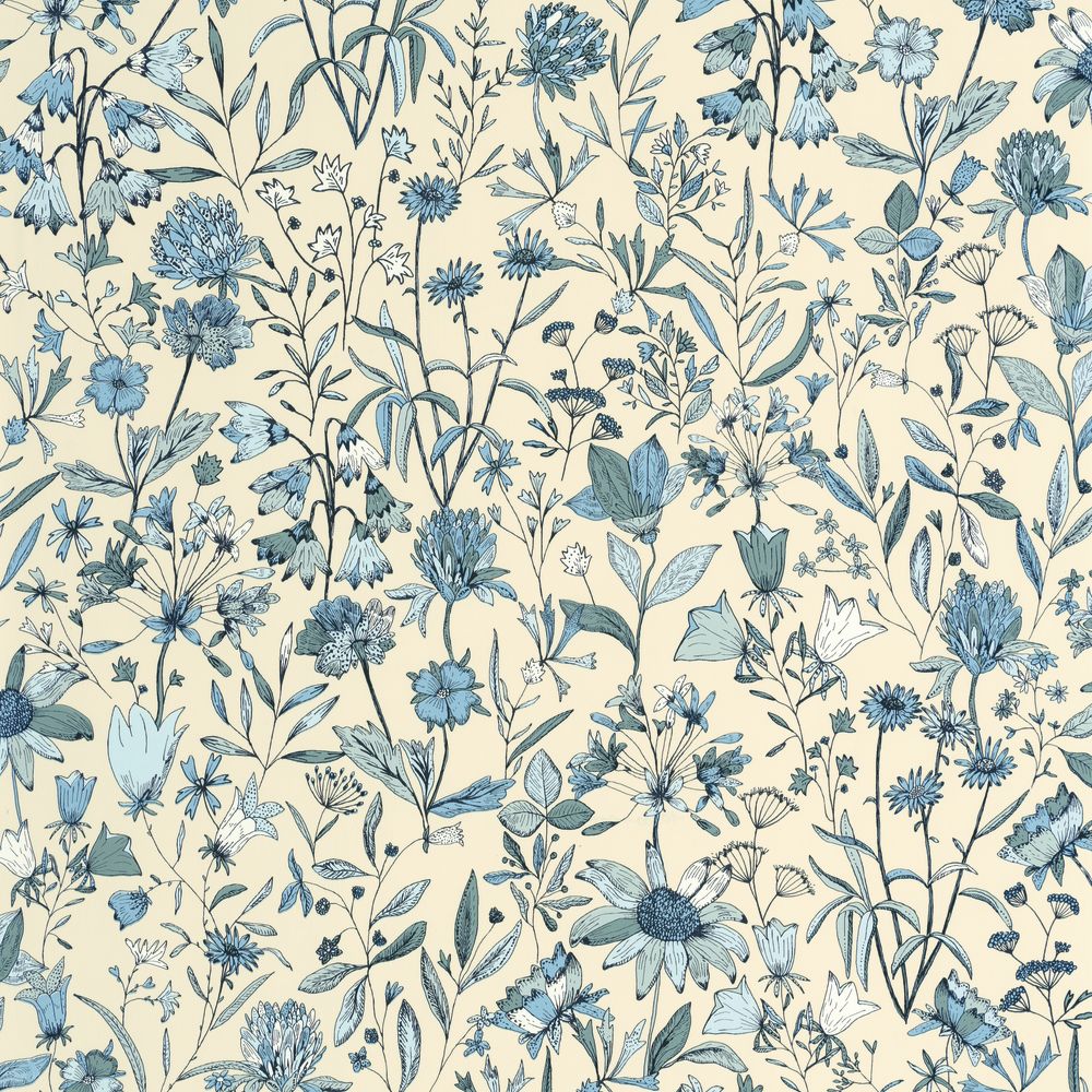 Tapetti Jardin De Giverny Bleu Porcelaine 0,53x10m