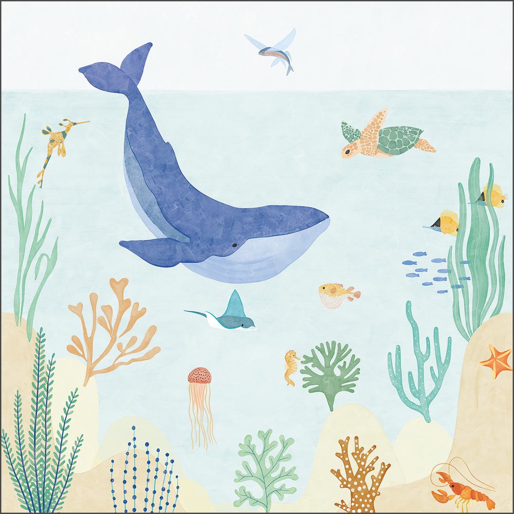 Tapetti Le Monde De La Mer Multicouleurs S 250X250 cm