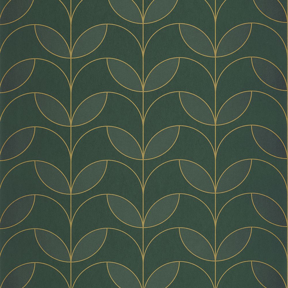 Tapetti Mistinguett Vert Empire 0,53x10,05m