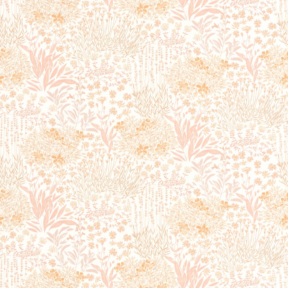 Tapetti Flowered Grove Rose Nude 0,53x10,05m