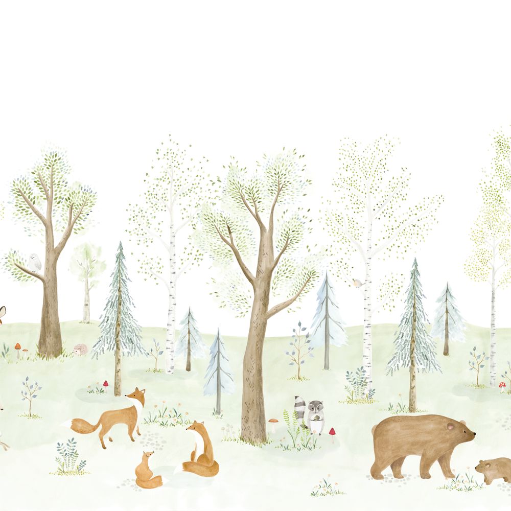 Tapetti The Enchanted Forest Full_M Vert Foret 400X280 cm