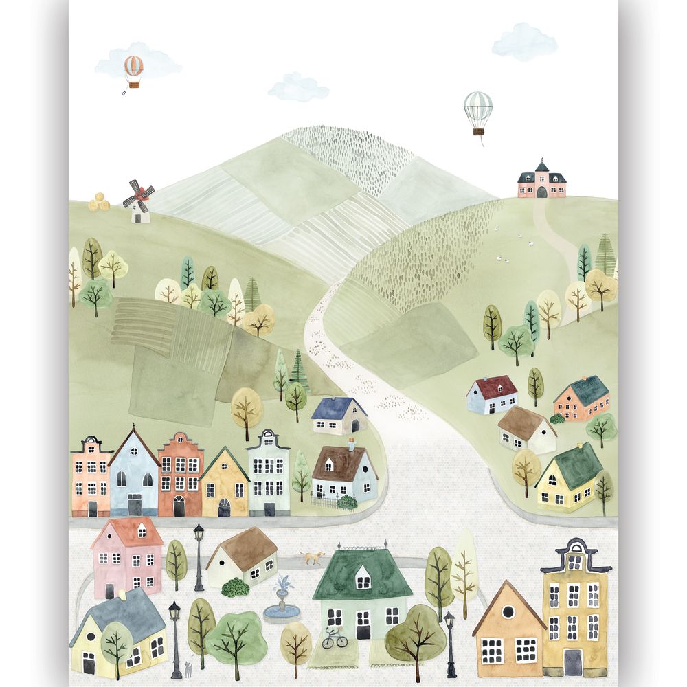 Tapetti Welcome To The Village Multico S 200X250 cm
