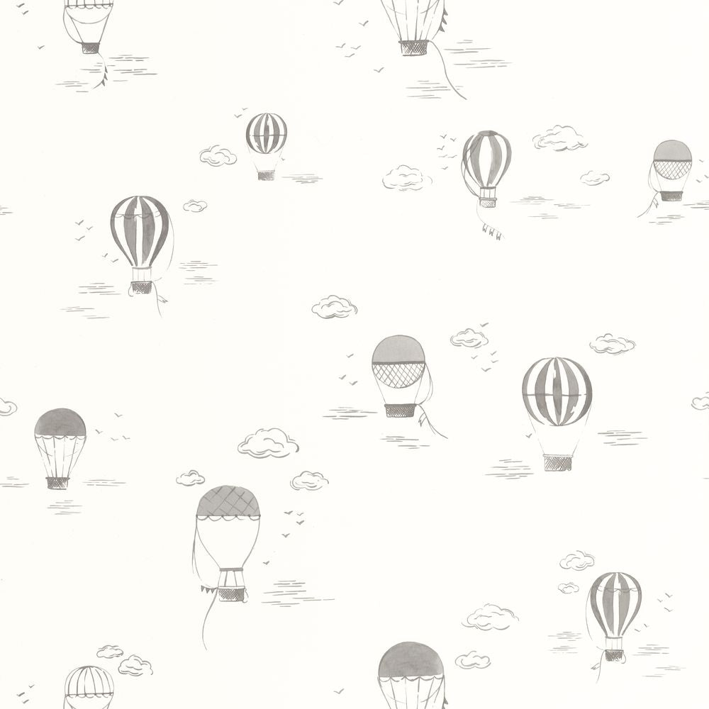 Tapetti Balloons In The Clouds Anthracite 0,53x10,05m