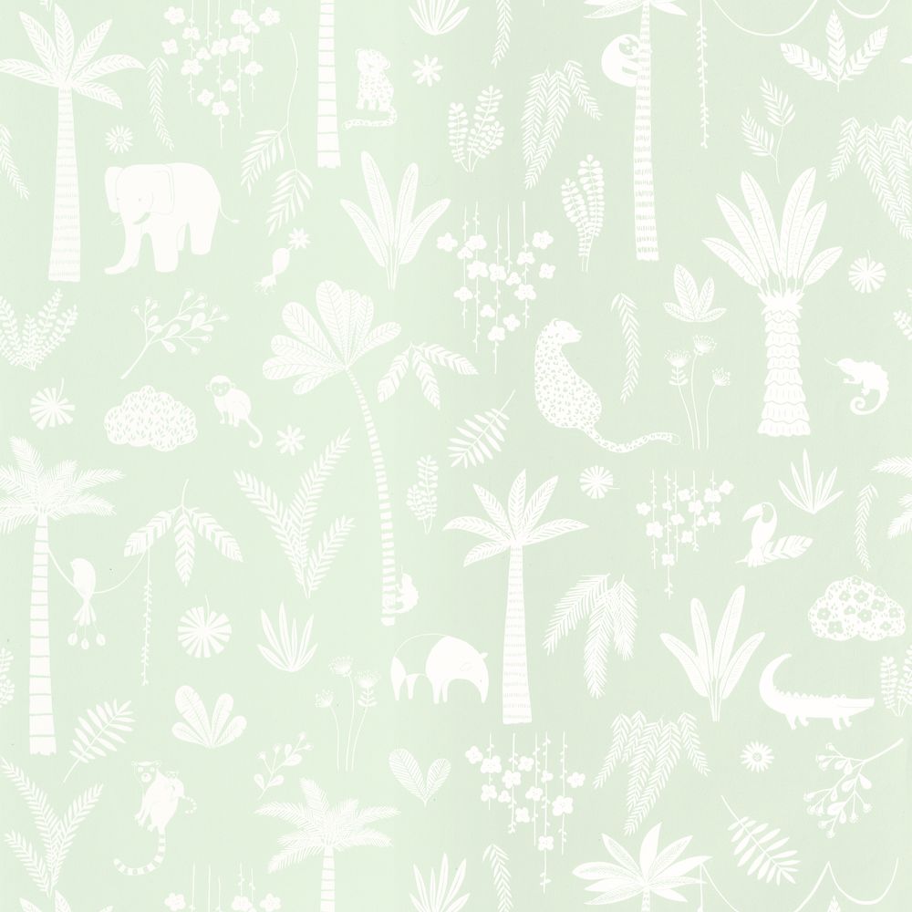 Tapetti Poetic Jungle Bleu Lagon 0,53x10,05m