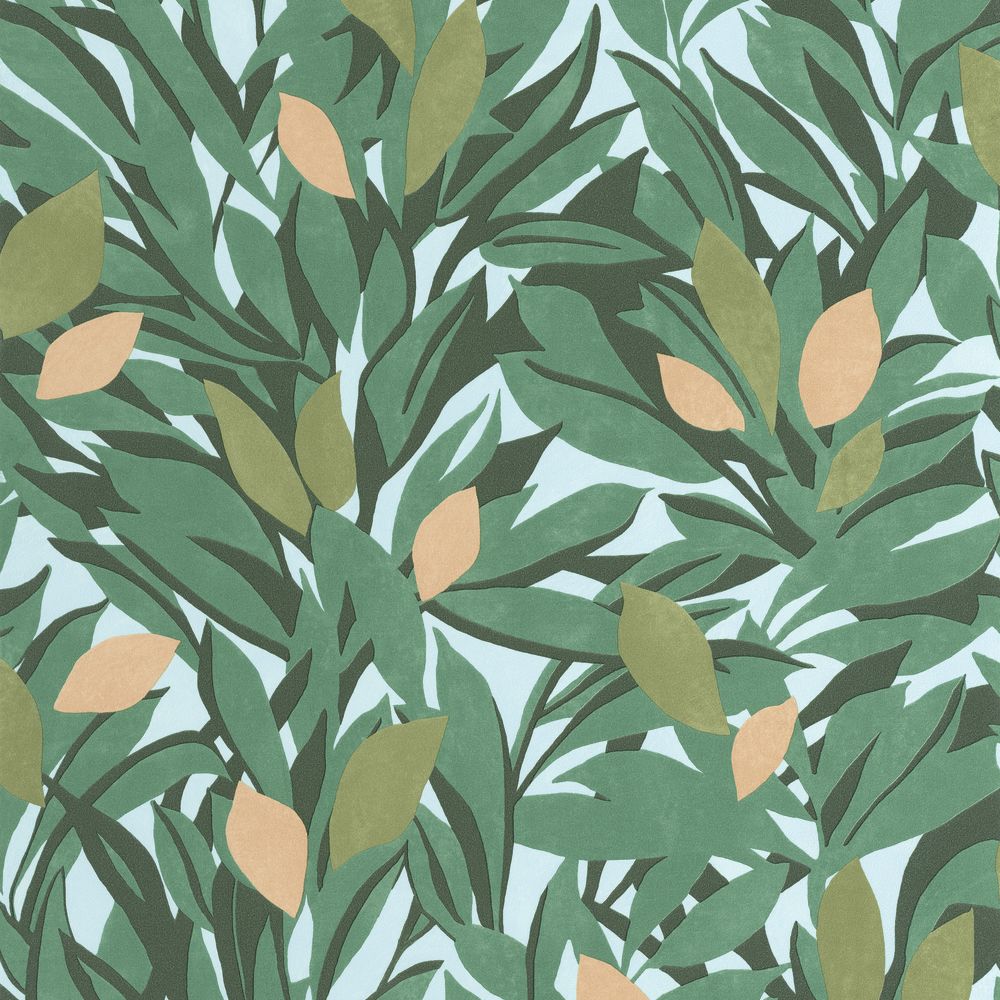 Tapetti Cassis Vert Mousse Orange 0,53x10,05m
