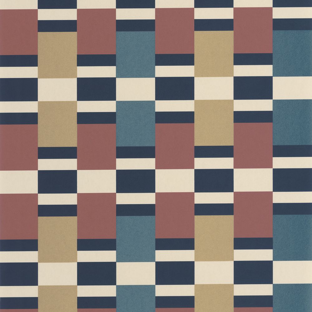 Tapetti Chess Game Bordeaux Bleu 0,53x10,05m