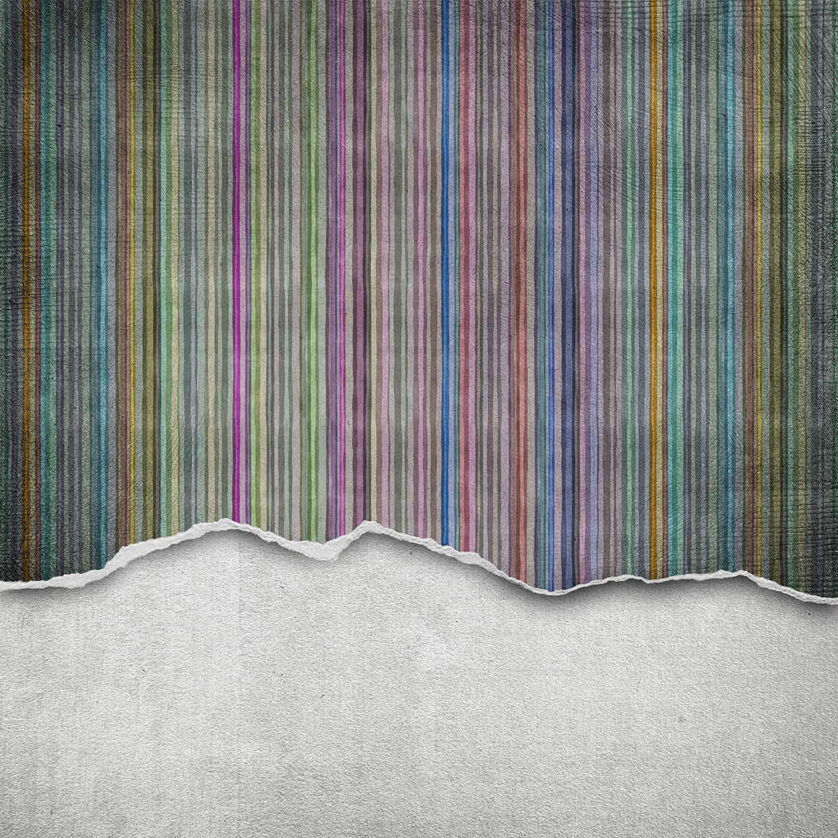Tapetti Worn Wall, Multi Stripe