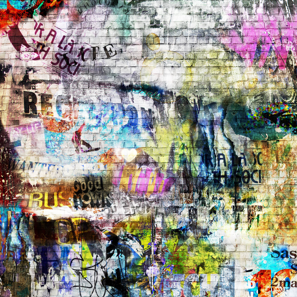 Tapetti Street Art, Brick Wall