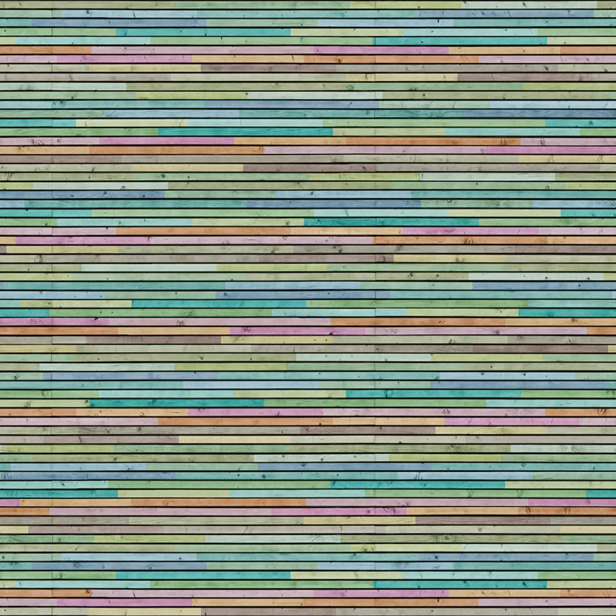 Tapetti Wooden Slats, Colourful