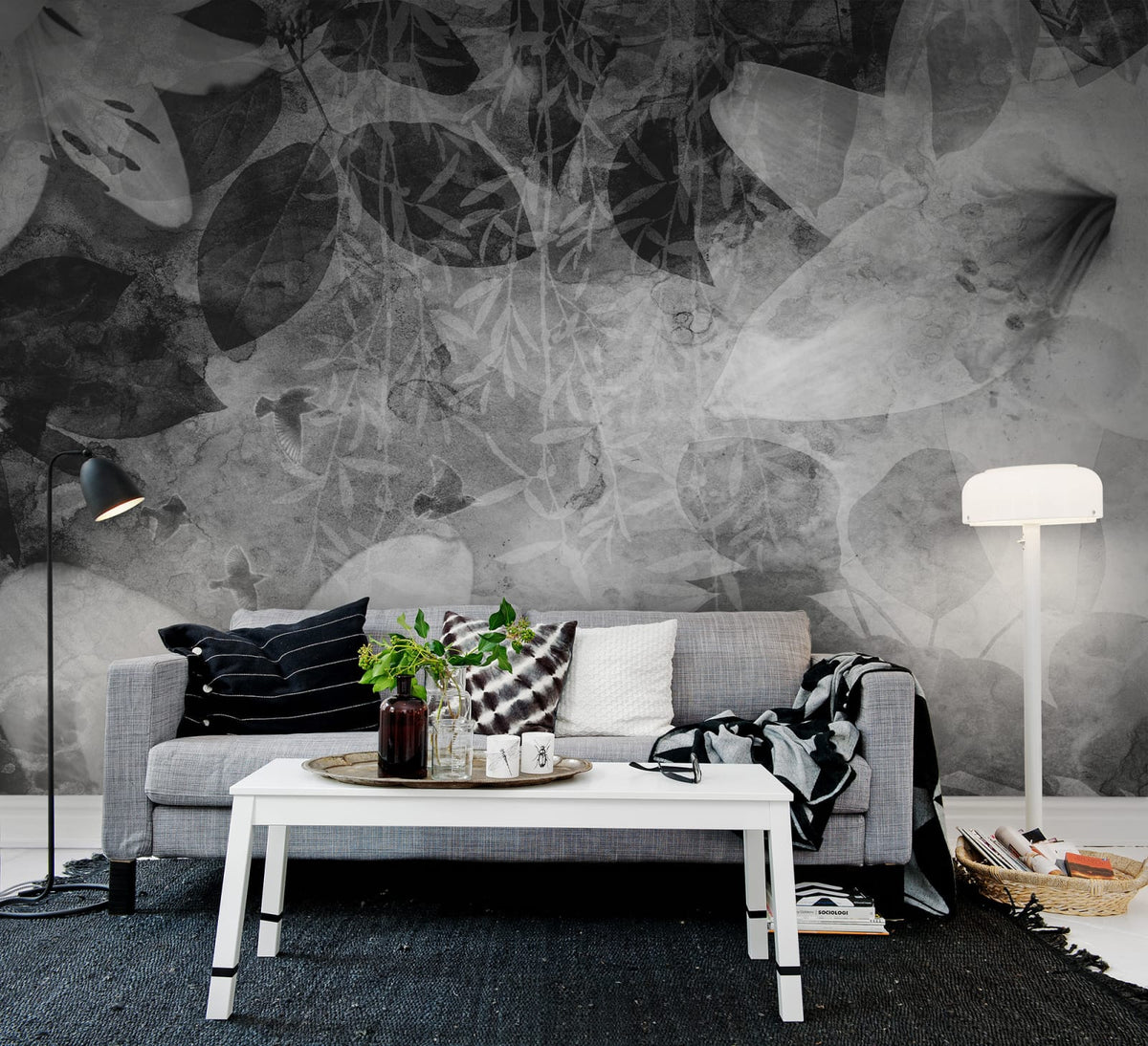 Tapetti Garden of Dreams, Black & White