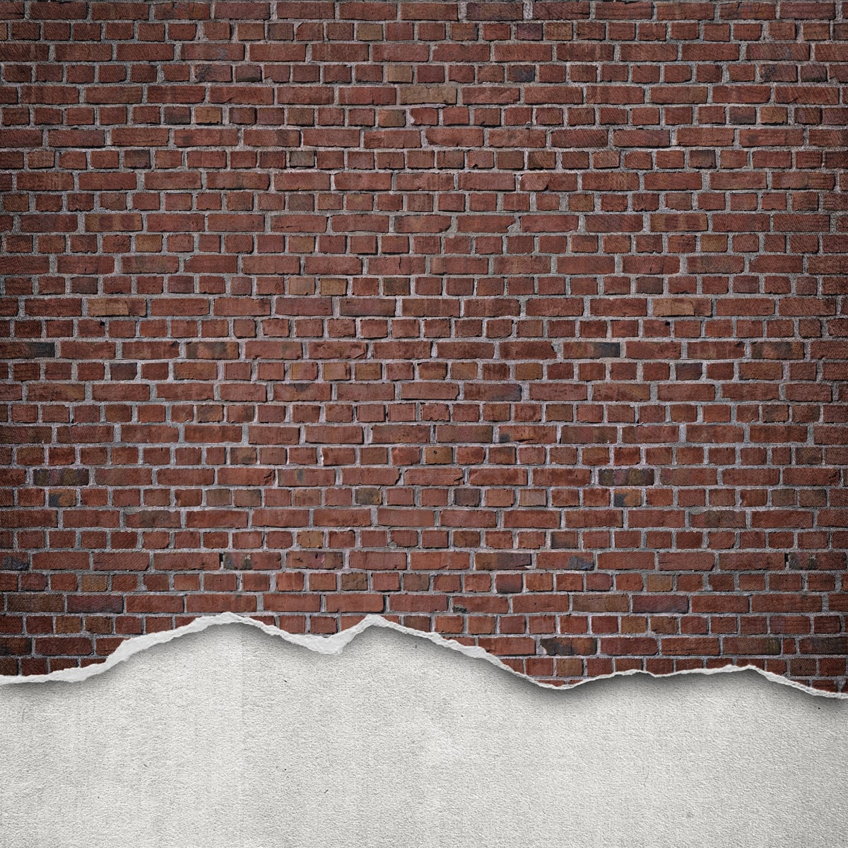 Tapetti Well-Worn Brick Wall, Red