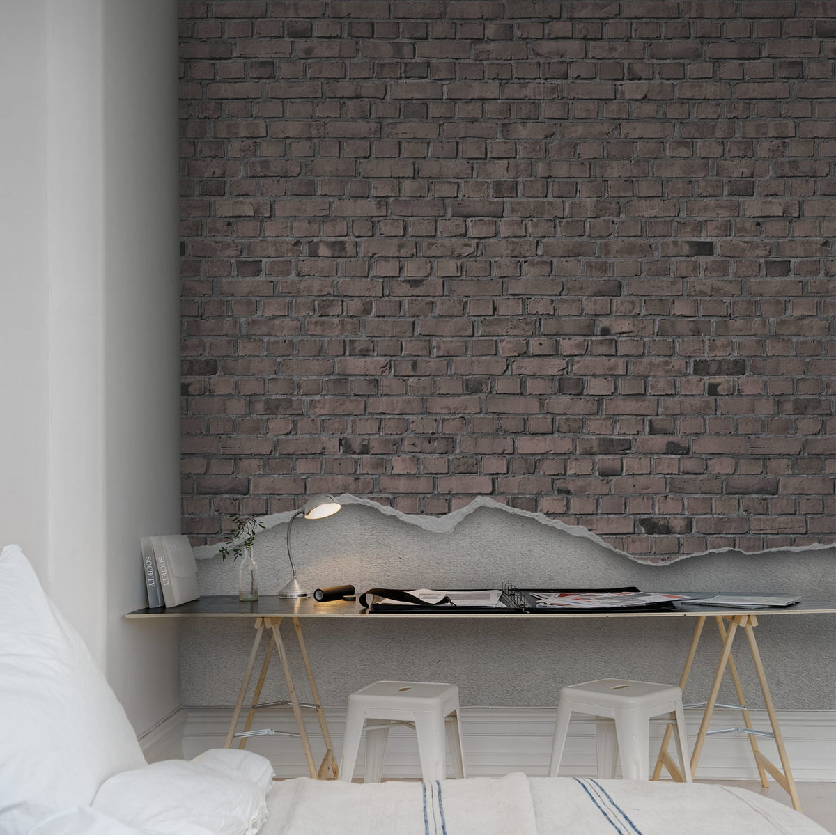 Tapetti Well-worn Brick Wall, Old Style