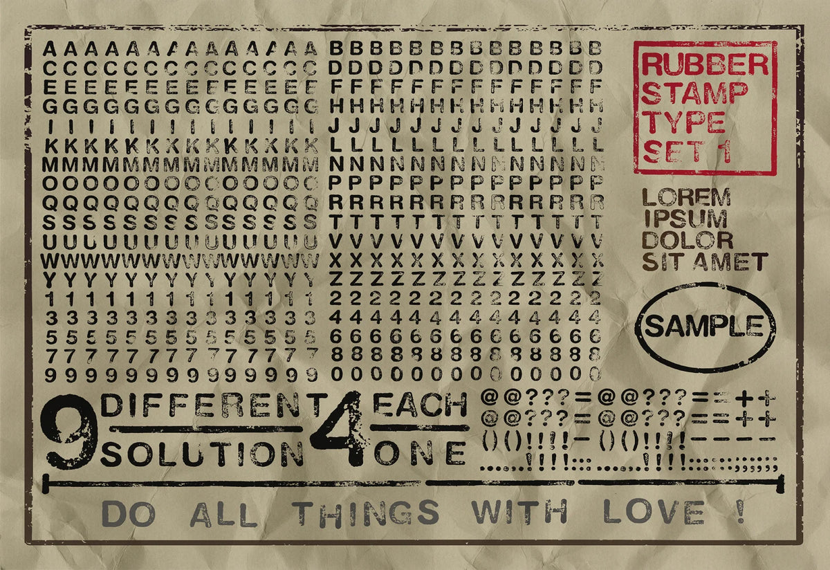 Tapetti Rubber Stamp, Wide