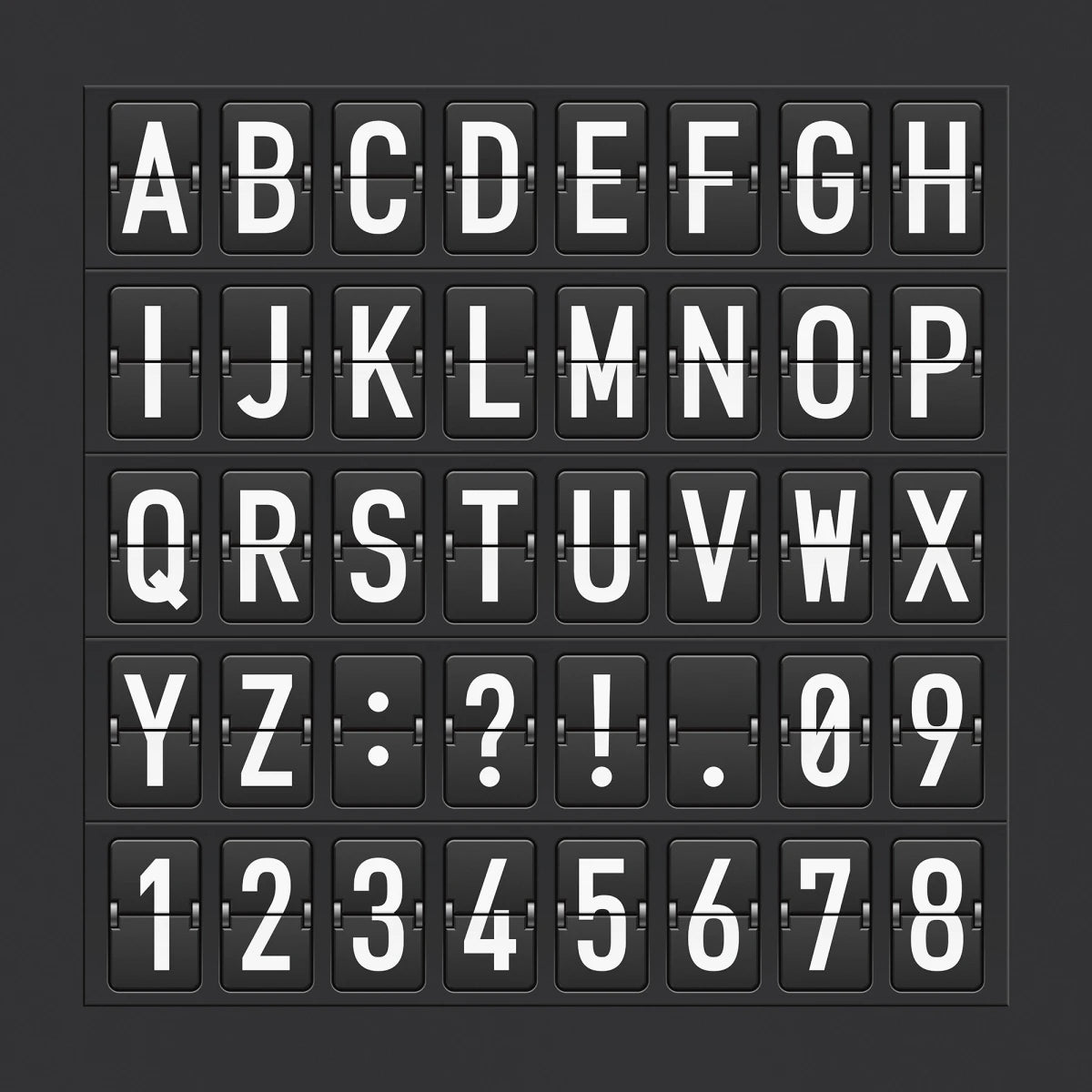 Tapetti Departure Alphabet