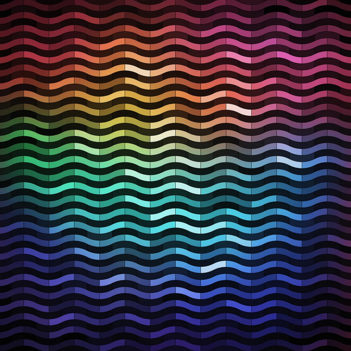 Tapetti Rainbowwave