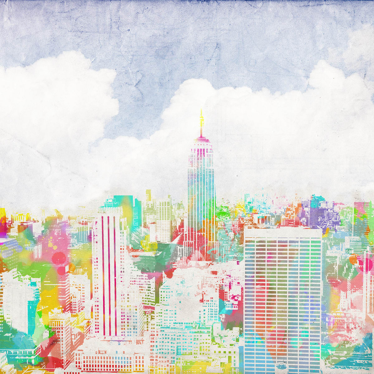Tapetti Happy New York