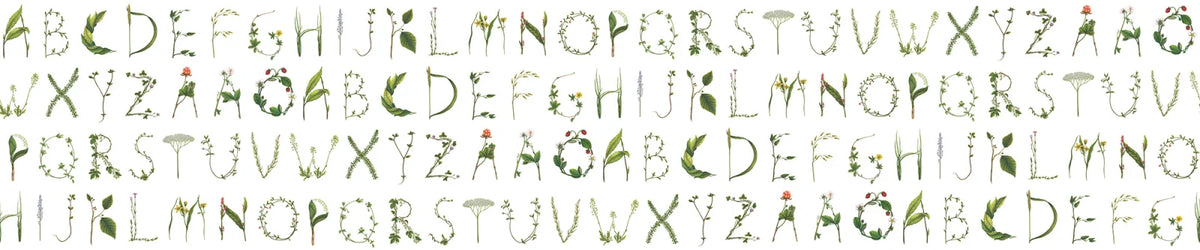 Tapetti Floral Alphabet